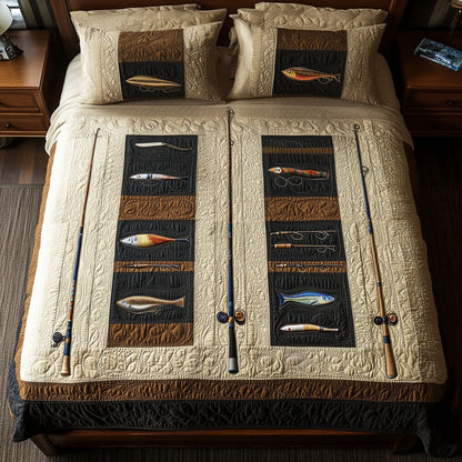 Cast Away Comfort 3-Piece Quilted Bedding Set