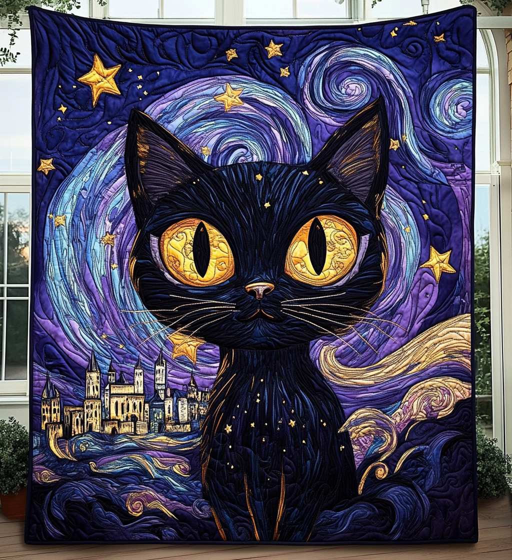 Cat-tastic Dreams Quilted Blanket