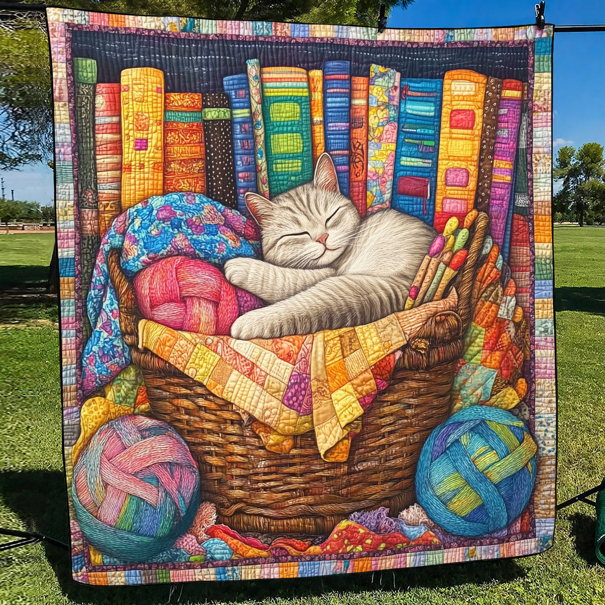 Cat Cozy Cuddles Quilted Blanket