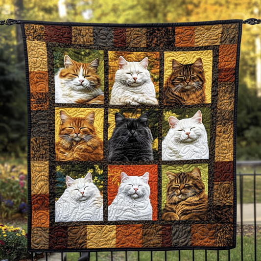 Cat astrophic Beauty Quilted Blanket
