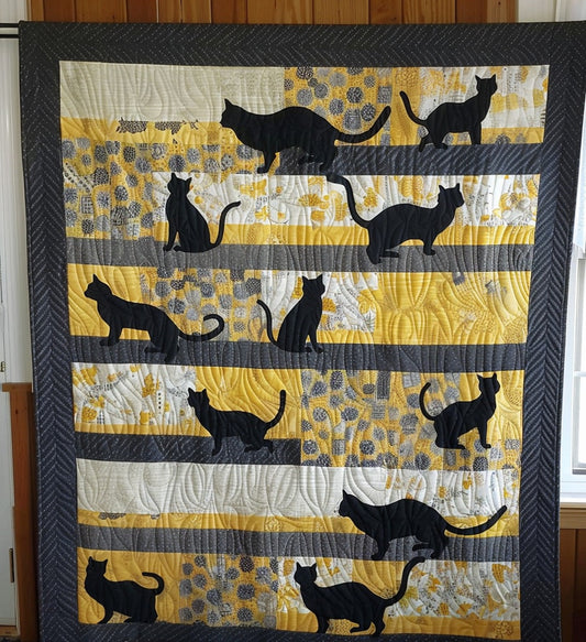 Cat's Cradle Quilted Blanket