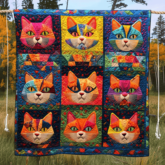 Cats Creations Quilted Blanket