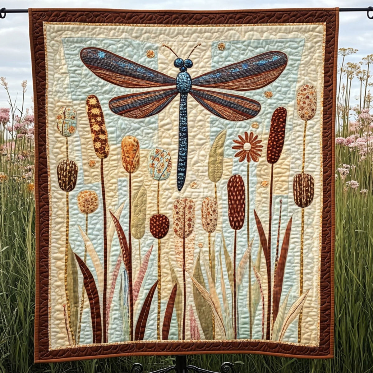 Cattail Breeze Quilted Blanket