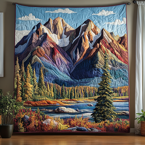 Cedar Calm Quilted Blanket