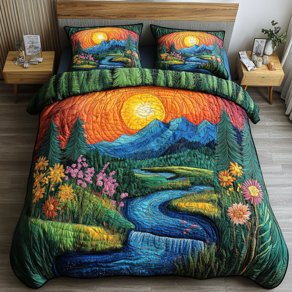 Cedar Nest 3-Piece Quilted Bedding Set