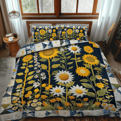Celestial Garden 3-Piece Quilted Bedding Set