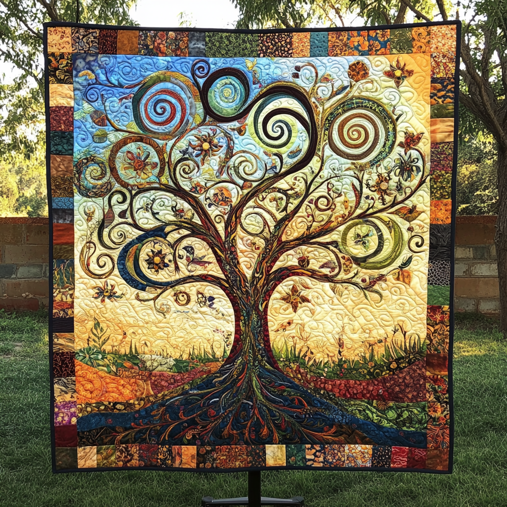 Celestial Canopy Quilted Blanket