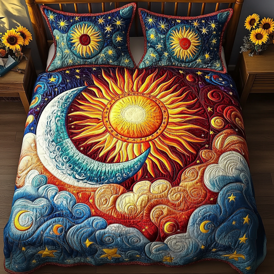 Celestial Comfort 3-Piece Quilted Bedding Set