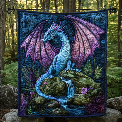 Celestial Ember Quilted Blanket