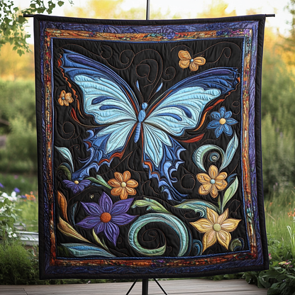 Celestial Flight Quilted Blanket