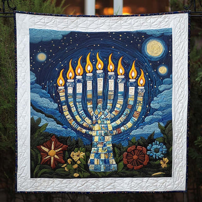 Celestial Glow Quilted Blanket