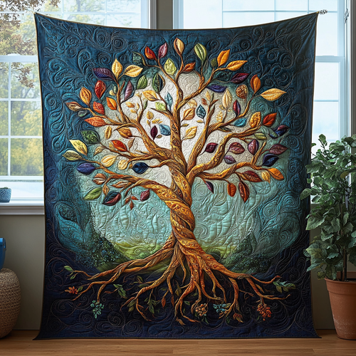 Celestial Grove Quilted Blanket