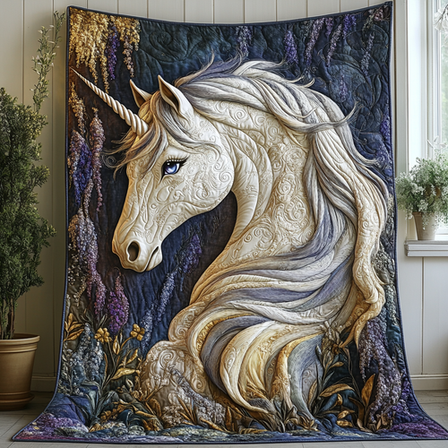 Celestial Guardian Quilted Blanket
