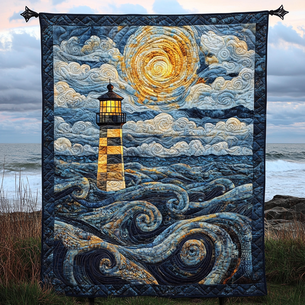 Celestial Light Quilted Blanket