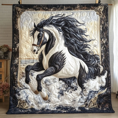 Celestial Mustang Quilted Blanket