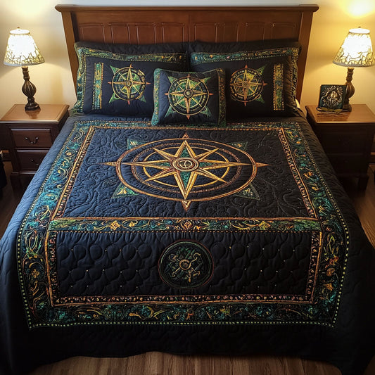 Celestial Navigator 3-Piece Quilted Bedding Set