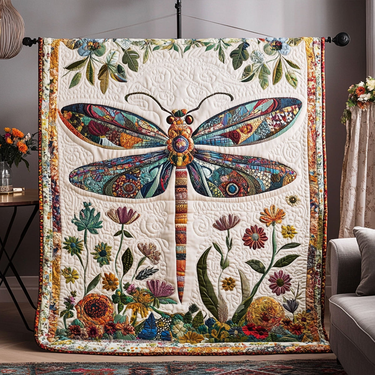 Celestial Soar Quilted Blanket