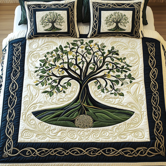Celtic Essence 3-Piece Quilted Bedding Set