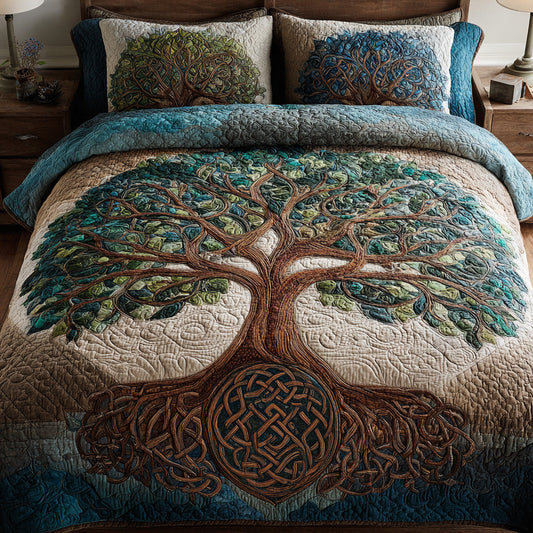 Celtic Roots 3-Piece Quilted Bedding Set