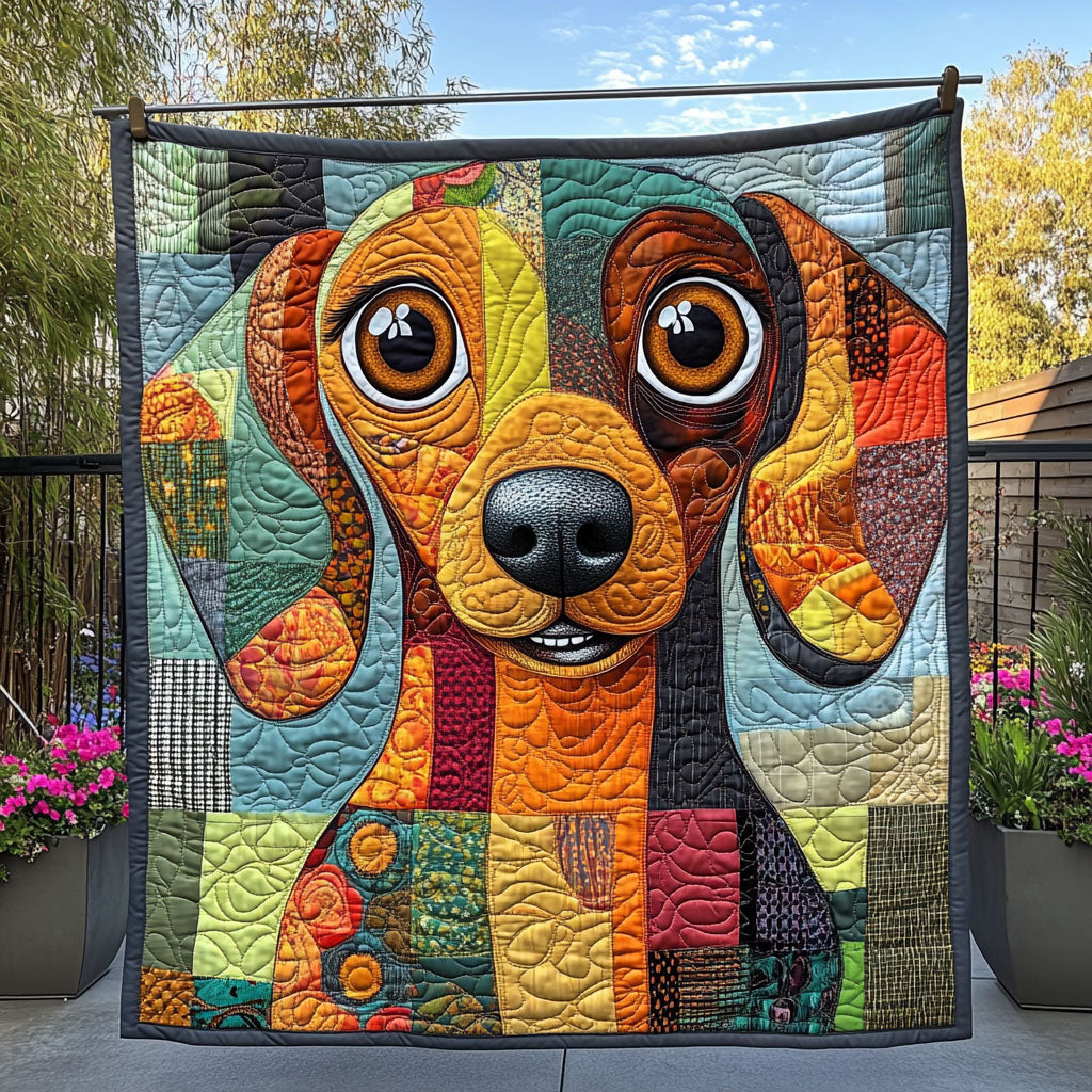Charming Pooch Quilted Blanket