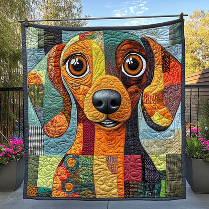Charming Pooch Quilted Blanket