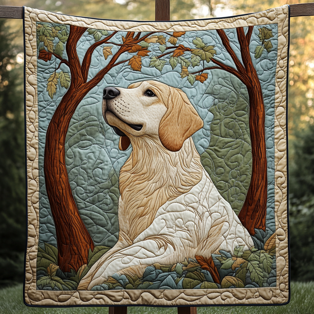 Cheerful Goldie Quilted Blanket