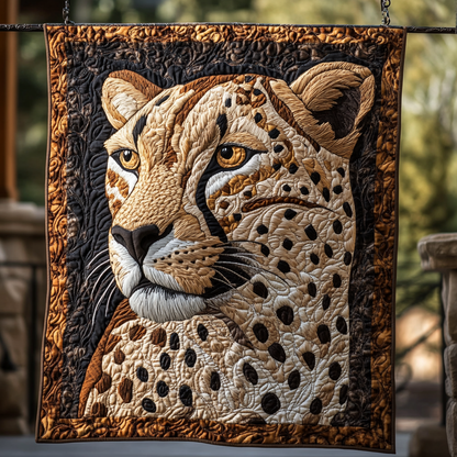 Cheetah Charm Quilted Blanket