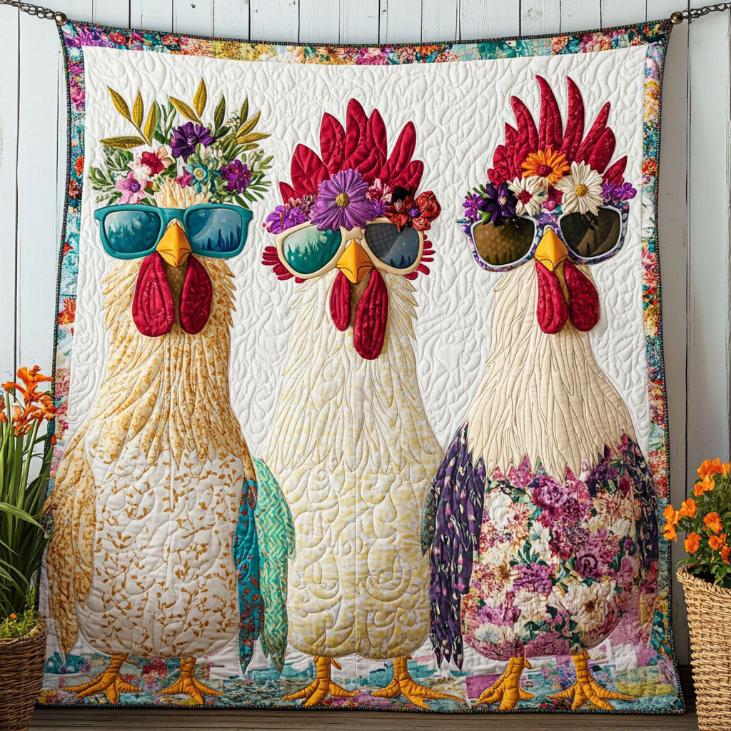 Chic Chick Queens Quilted Blanket