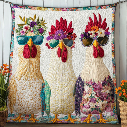 Chic Chick Queens Quilted Blanket