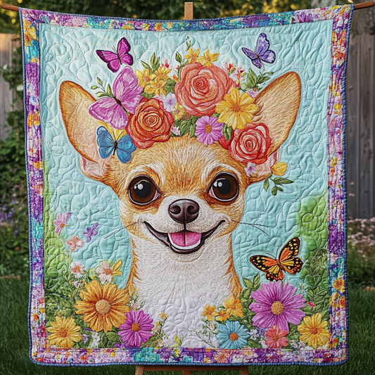 Chihuahua Royale Quilted Blanket