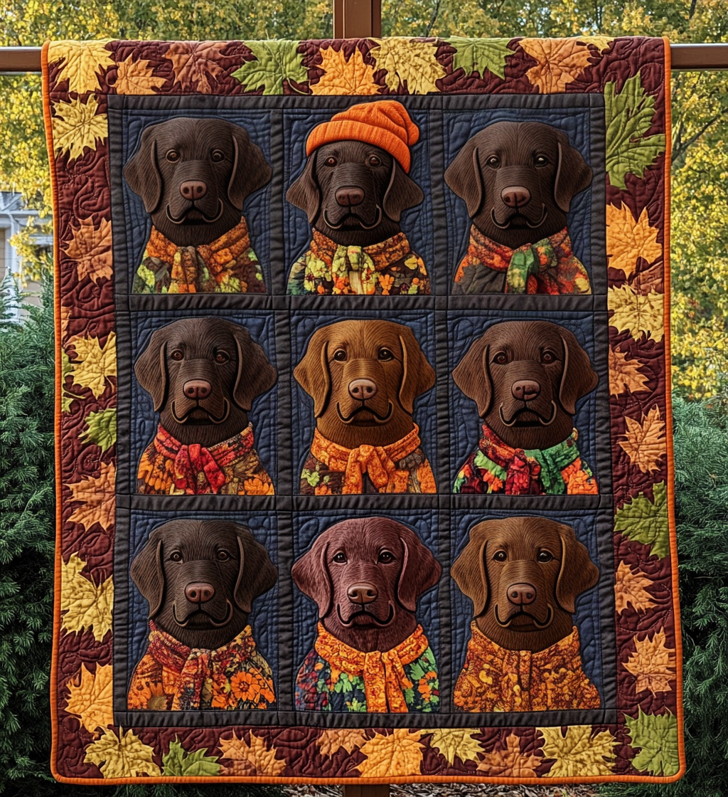 Chocolate Embrace Quilted Blanket