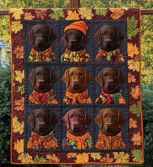 Chocolate Embrace Quilted Blanket