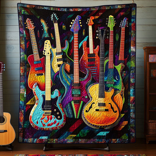 Chord Craze Quilted Blanket