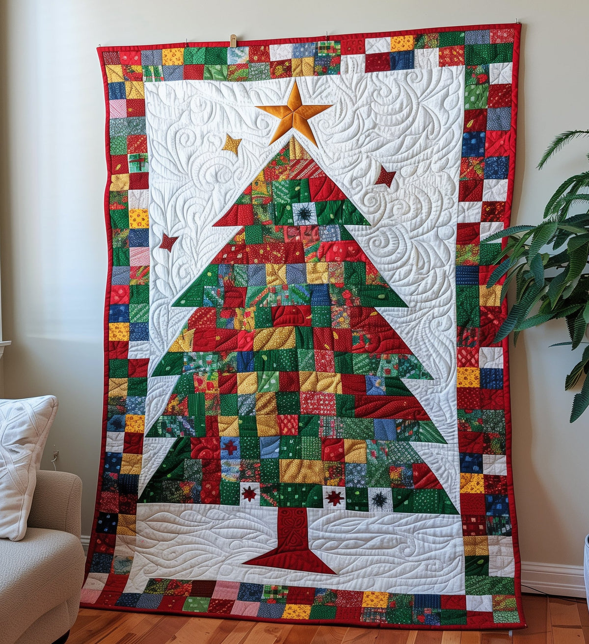 Christmas Cheer Quilted Blanket