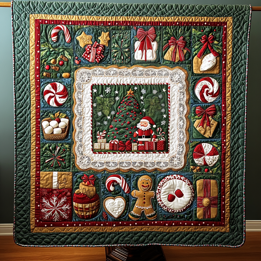 Christmas Confections Quilted Blanket