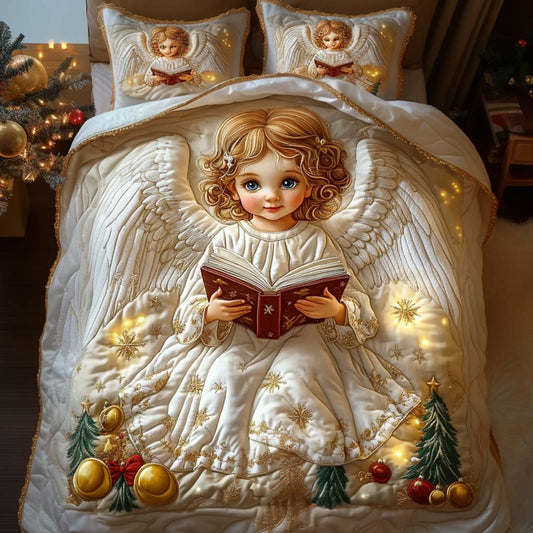 Christmas Light 3-Piece Quilted Bedding Set