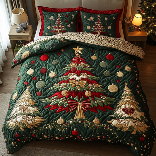 Christmas Magic 3-Piece Quilted Bedding Set