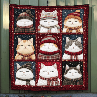 Christmas Paws Quilted Blanket