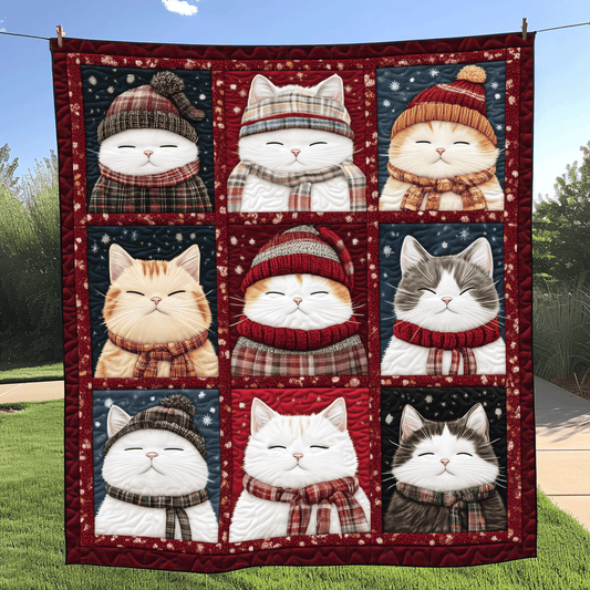 Christmas Paws Quilted Blanket