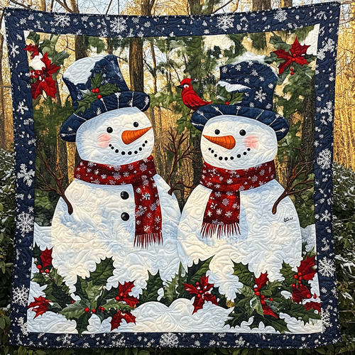 Christmas Spirit Quilted Blanket