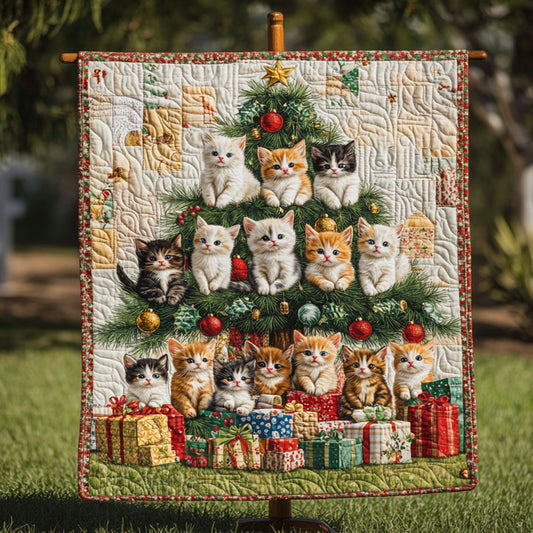 Christmas Tree Cuddles Quilted Blanket