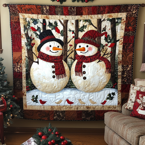 Christmas Wonder Awaits Quilted Blanket