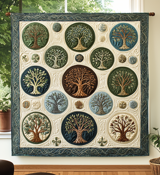 Circle of Growth Quilted Blanket