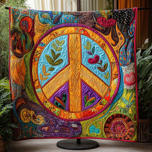 Circle of Tranquility Quilted Blanket