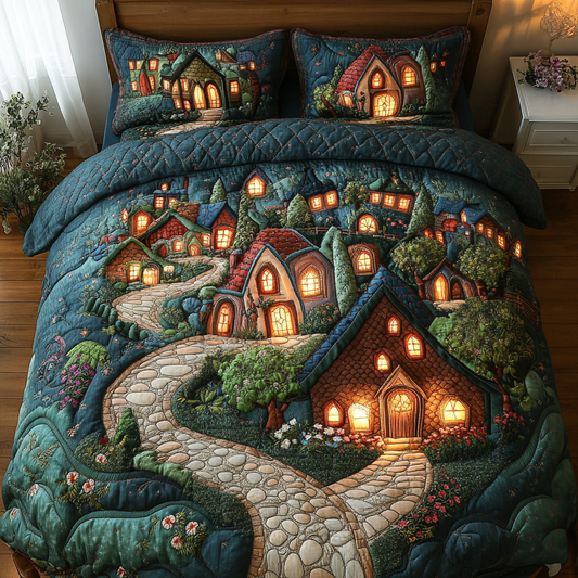 City Life 3-Piece Quilted Bedding Set