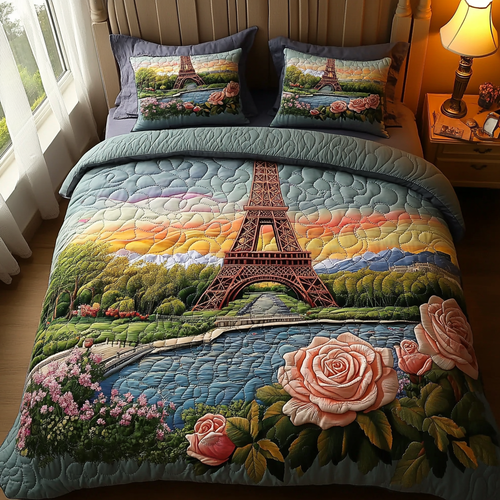 City Lights 3-Piece Quilted Bedding Set