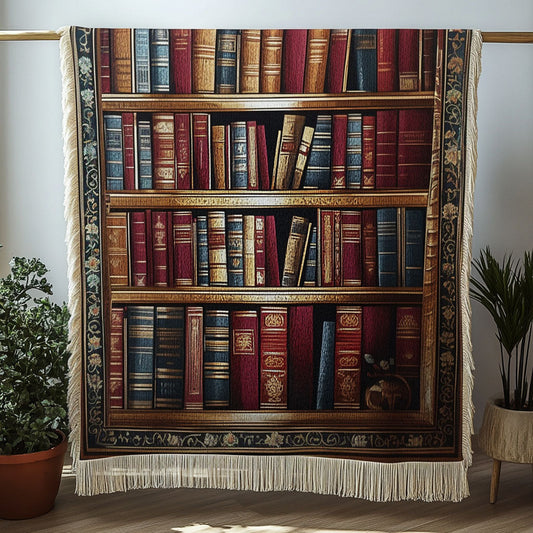 Classic Leatherbound Collection Woven Throw Blanket