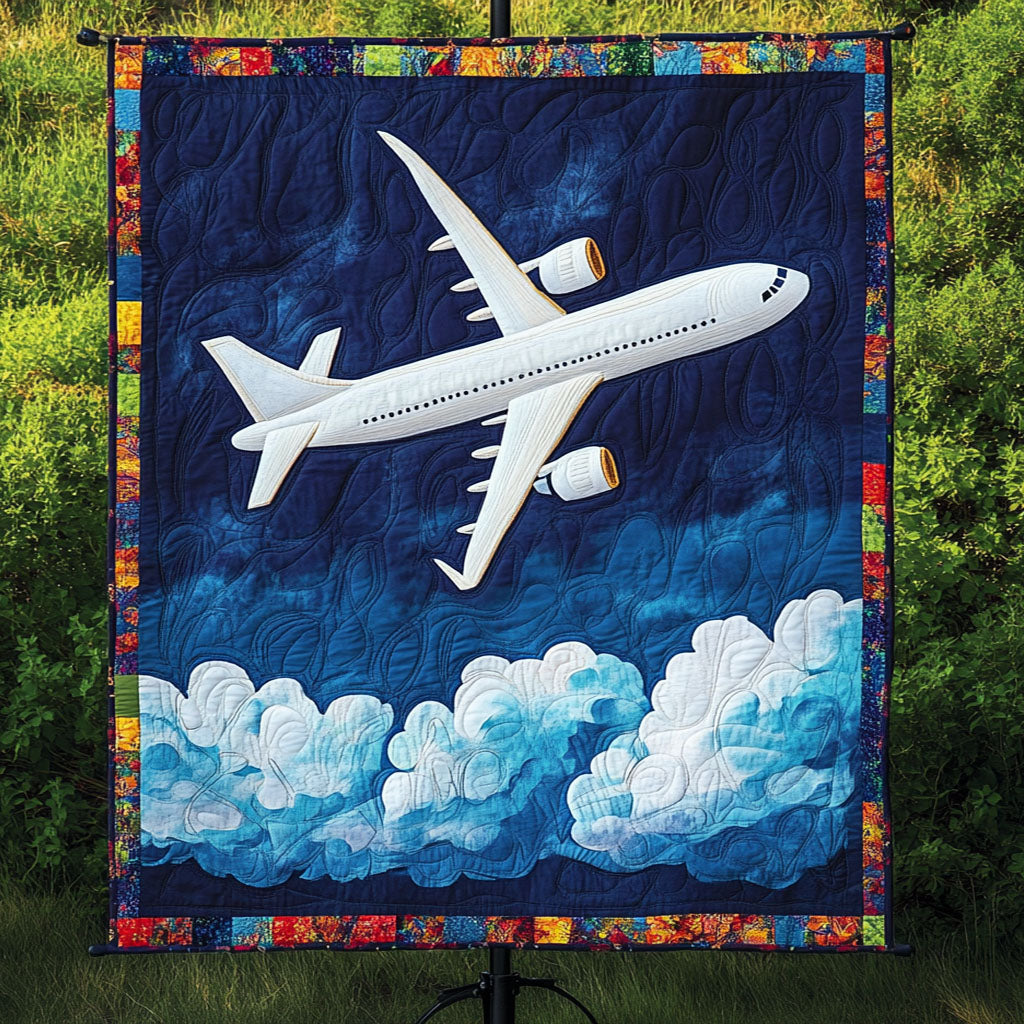 Cloud Journey Quilted Blanket