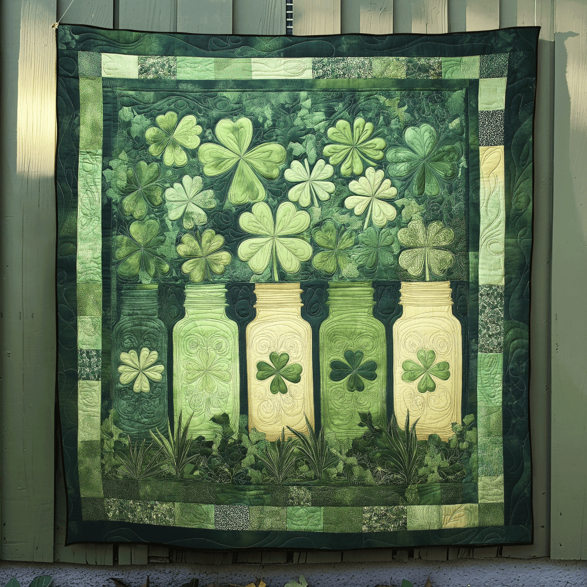 Cloverfield Jar Magic Quilted Blanket