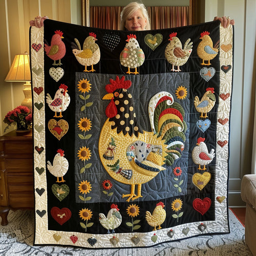 Cluck Couture Quilted Blanket